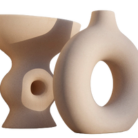 Wooden Bowl Set - Terracotta